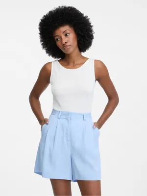 Produktbild von Orsay Damen Body mit Rundhalsausschnitt, ärmelloses Design, Farbe Weiß, Größe XS