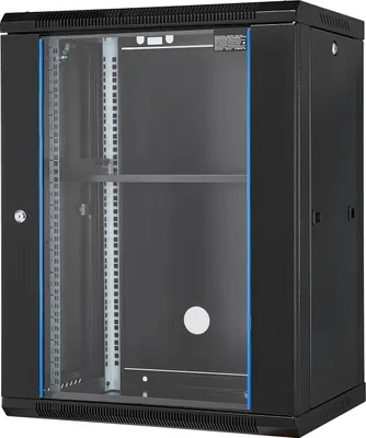 Immagine prodotto di SucceBuy Rack per server da parete 15U, capacità di carico di 500 libbre, armadio rack di rete con porta in vetro temperato bloccabile e rotelle, Acciaio al carbonio Q235, apparecchiature IT e A/V, nero