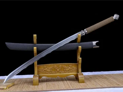 Image de LQSMX 110cm Broadsword épée Katana tranchante - Forgé à la main acier haut manganèse