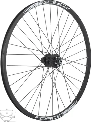 Produktbild von Hinterrad 27,5"  FORCE BASIC DISC 584x19 FHM475 6b 36sh