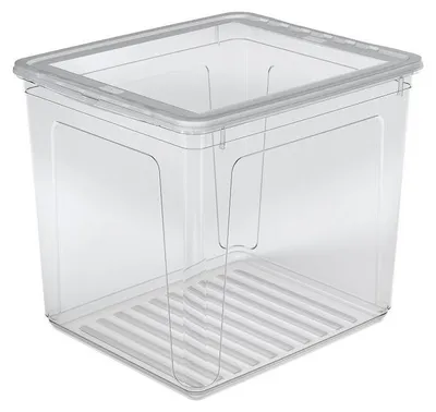 Produktbild von Keeeper Aufbewahrungsbox transparent 30 Liter mit Deckel - mehrfarbig