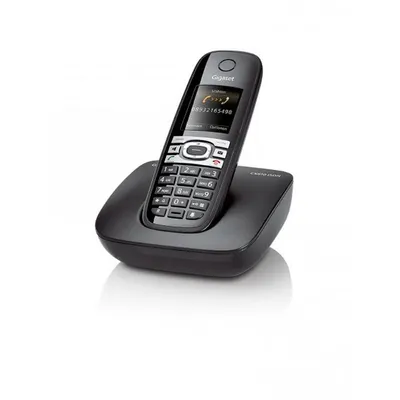 Produktbild von Gigaset CX610 ISDN, DECT-Telefon, Freisprecheinrichtung, 150 Eintragungen, Anrufer-Identifikation, SMS (Kurznachrichtendienst), Schwarz