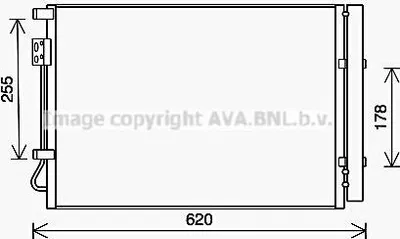 Produktbild von PRASCO HY5448D Kondensator Klimaanlage Klimakondensator für HYUNDAI i20 (PB, PBT) +Trockner