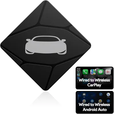 CarPlay/Android Auto Wireless Adapter, Plug & Play, 2024