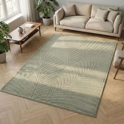 Image de Carpetsale24 Tapis d’Extérieur Design Boho Moderne Effet 3D Résistant aux UV Idéal pour Terrasse Salon et Cuisine, Taille: 140x200 cm