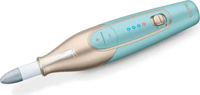 Obrázek produktu pro Beurer MP 84 Premium sada pro manikúru/pedikúru, 10 nástavců, 3 rychlostní stupně, ergonomický design a jasná LED světlo, lithiová baterie, s praktickým pouzdrem pro nabíjení a skladování