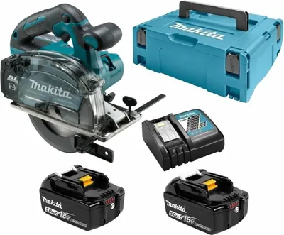 Produktbild von Makita DCS553RTJ, Metall, Schwarz, Blau, Bürstenlos, 15 cm, 4200 RPM, 2 cm