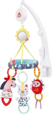 Produktbild von Fehn Reise-Musik-Mobile Color Friends Spieluhr mit Activity Spieltieren Spieluhr