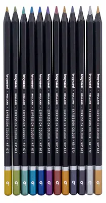 Obrázek produktu pro Bruynzeel - barevná tužka Bruynzeel 12 kusů Metalická | Sada 6 x 12 kusů