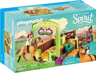 Produktbild von PLAYMOBIL Spirit 9478 Pferdebox "Lucky & Spirit"