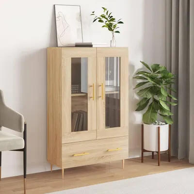 Zdjęcie produktu dla vidaXL Highboard dąb sonoma 69,5x31x115 cm Materiał drewnopochodny