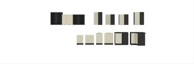 Produktbild von Küchenmöbel-Set Kochzeile Arona Cashmere 280cm mit Arbeitsplatte