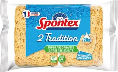 Image de Éponges traditionnelles ultra résistantes et absorbantes N2x2 - Spontex