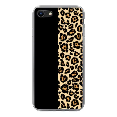 Produktbild von MuchoWow® Handyhülle Schutzhülle Hülle für iPhone SE 2020 Panther Druck - Design - Tiere Silikon Softcase Handy Hülle - Kartenbesitzer