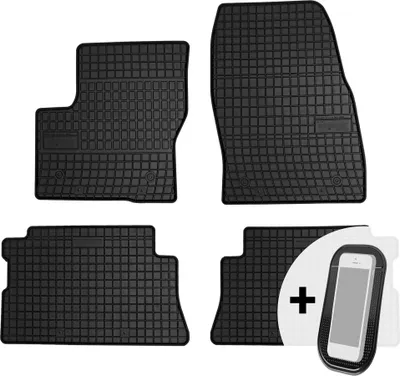 Image de Tapis de sol en caoutchouc pour voiture Tapis de sol pour voiture Set de 4 pièces - convient à la Ford Kuga 2 II 2013-2019