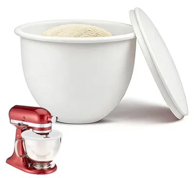Obrázek produktu pro Silikonová mísa pro kuchyňské roboty s víkem, objem 4,8 litru