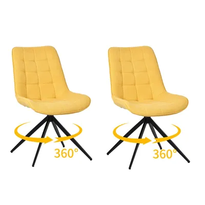 Image de HOMAVO Chaises de salle à manger (lot de 2) | Chaise de salle à manger, chaise de bureau, tabouret, chaise de bureau