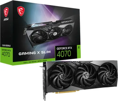 Produktbild von MSI GAMING GEFORCE RTX 4070 X SLIM 12G Grafikkarte NVIDIA 12 GB GDDR6X