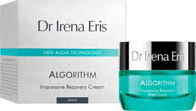 Obrázok produktu pre Dr Irena Eris Algorithm Impressive Recovery Night Cream, Nočný krém, Ženy, Zrelá pokožka, Tvár, Krk, Proti starnutiu, Proti vráskam, Pružnosť, Spevňujúce, Hydratačné, Výživný, regeneračné, 50 ml