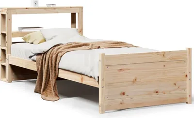 Produktbild von vidaXL Bettgestell mit Kopfteil ohne Matratze 75x190 cm