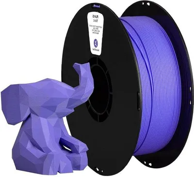 Produktbild von Famanu 3D-Druckfilament 175mm - Hohe Dimensionsgenauigkeit +/- 0,03mm - 1kg Rolle - Lichtlila