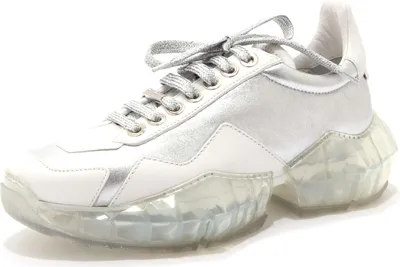 Produktbild von 2382AD Turnschuhe donna JIMMY CHOO weiß Leder Schuhe Frau