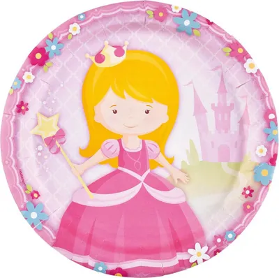 Produktbild von Teller Kleine Prinzessin 8 Stk.