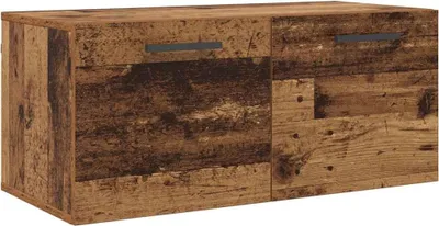 Obrázek produktu pro vidaXL Nástěnná skříň z regenerovaného dřeva 80 x 36,5 x 35 cm materiál na bázi dřeva