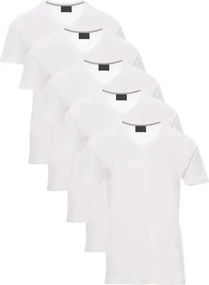 Produktbild von Mivaro Herren T-Shirt 5er Pack V-Ausschnitt - V-Neck Shirt aus 100% Baumwolle, Regular Fit, Basic Kurzarm, bis 5XL