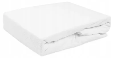 Produktbild von Darymex Frottee Spannbettlaken 200x220 cm Weiß mit Gummizug