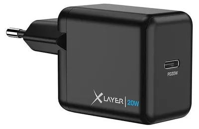 Image de Chargeur USB simple Type-C PD 20 W noir