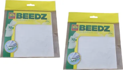 Produktbild von SES Creative Beedz 20 Bögen Bügelpapier eckig für Bügelperlen