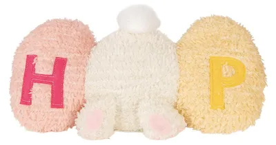 Produktbild von Clayre & Eef Dekokissen Kaninchen 36x12x20 cm Weiß Polyester