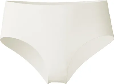 Image de CALIDA - Culotte taille midi pour femmes - Couleur : Blanc, modèle uni, taille L (48/50)