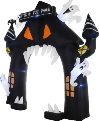 Produktbild von Aufblasbarer Halloween-Torbogen, 4 Geister, LED-Lichter, wasserdicht, 300 x 76 x 300 cm