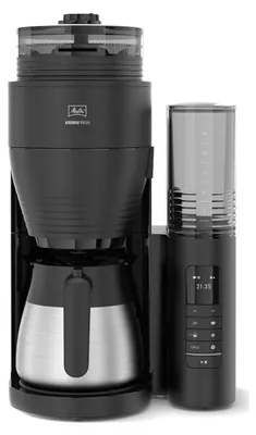 Obrázek produktu pro Melitta Aromafresh PRO, Kávovar na překapávanou kávu, 1,25 l, Kávová zrna, Mletá káva, Vestavěný mlýnek, 1080 W, Černá