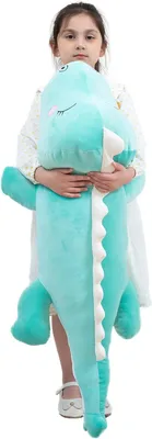 Productafbeelding van Pluche dinosaurus, knuffel, 100 cm, groen, voor kinderen