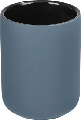 Produktbild von WENKO Keramik Zahnputz Becher Zahnbürsten Halter AVELLINO blau Bad Accessoires