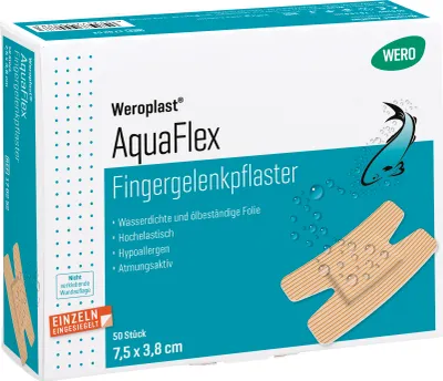 Produktbild von Weroplast AquaFlex Fingergelenkpflaster, 50 Stk/Pkg