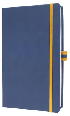 Produktbild von SIGEL LS104 Notizbuch linescape - kariert - ca. A5 - blau, gelb - Hardcover - 176 S. -