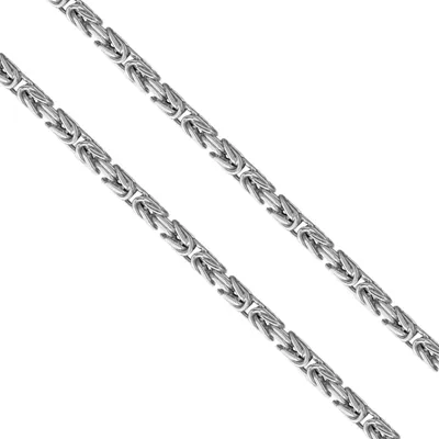 Produktbild von 925er Sterling Silber Königskette Massiv 5,00 mm (rhodniert) 60 cm