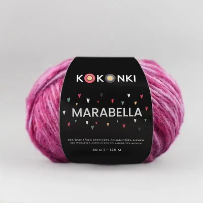 Produktbild von KOKONKI Marabella M06 „Johannisbeergelee“ – ca. 125m, Premium Strickgarn