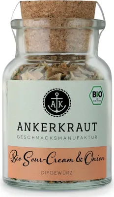 Produktbild von Sour Cream & Onion, 70g im Korkenglas