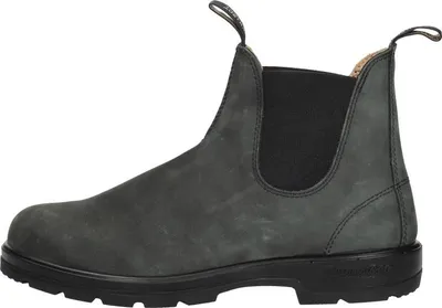Image de Blundstone Blundstone 587 Rustic Noir Leather (550 Series) Cuir de vachette Taille : 45 Étroite