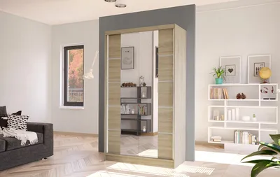 Obrázek produktu pro Elegantní šatní skříň ARINI 5 - šířka 100 cm, dub sonoma