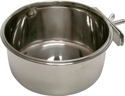 Produktbild von KERBL Edelstahlnapf Napf 600 ml 15 x 12,5 x 6 cm Wanne Schraubbefestigung 82782