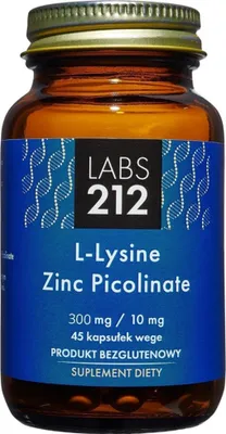 Immagine prodotto di Labs212 l-lisina picolinato di zinco 45 capsule. BI6516