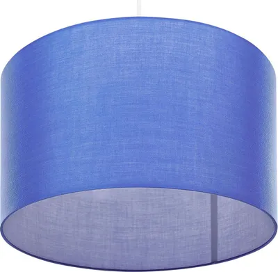 Obrázek produktu pro BELIANI Stropní závěsná lampa modré látkové stínidlo 1 světlo obývací pokoj ložnice