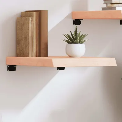 Zdjęcie produktu dla Maison Exclusive - Półka ścienna, wymiary 40x50x(2-6) cm, wykonana z litego drewna dębowego, surowa, nieimpregnowana