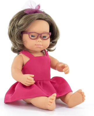 Produktbild von Miniland Babypuppe Mit Sd 38 Cm Rosa Rosa One Size